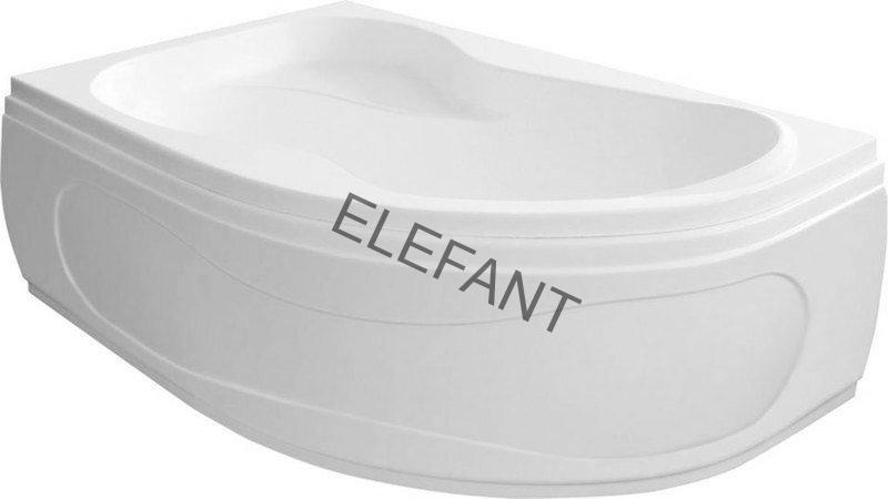 CIDLINA 150 vana 150x105x45cm bez nožiček, levá, bílá